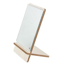 家用木框20*15cm平面化妆镜桌摆穿戴镜子台式镜子 十元店地摊货源