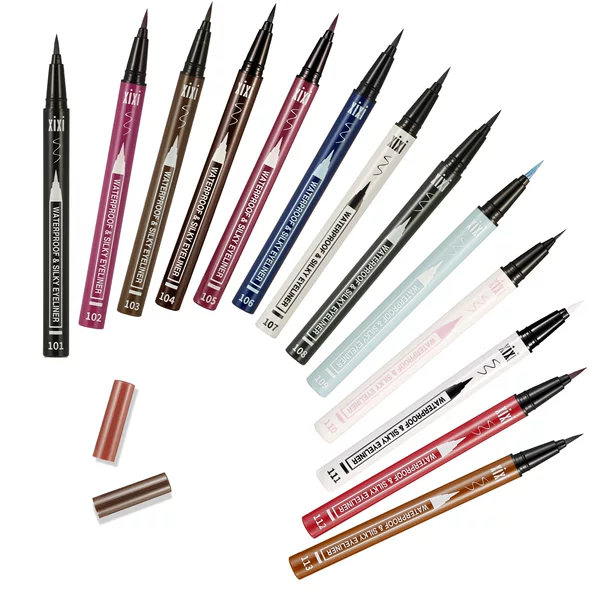 Xixi Foreign Trade Model Waterproof Eyeliner Pen, Easy to Apply, Fine Tip, Beginner-Friendly, Smudge-Proof