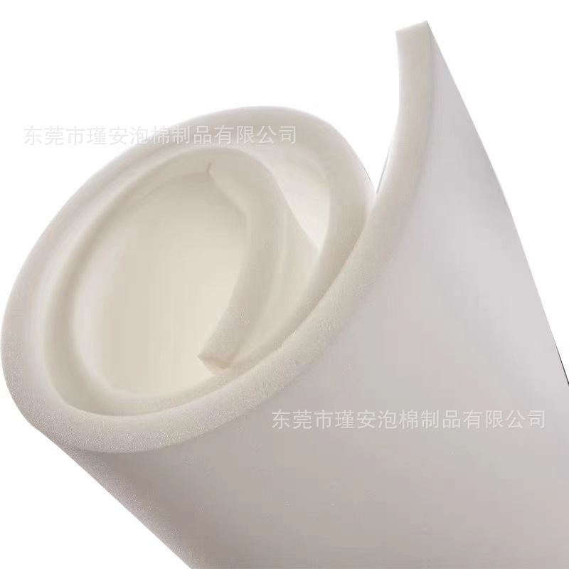 厂家供应现货 6mm白色海绵片材  pu白色海绵