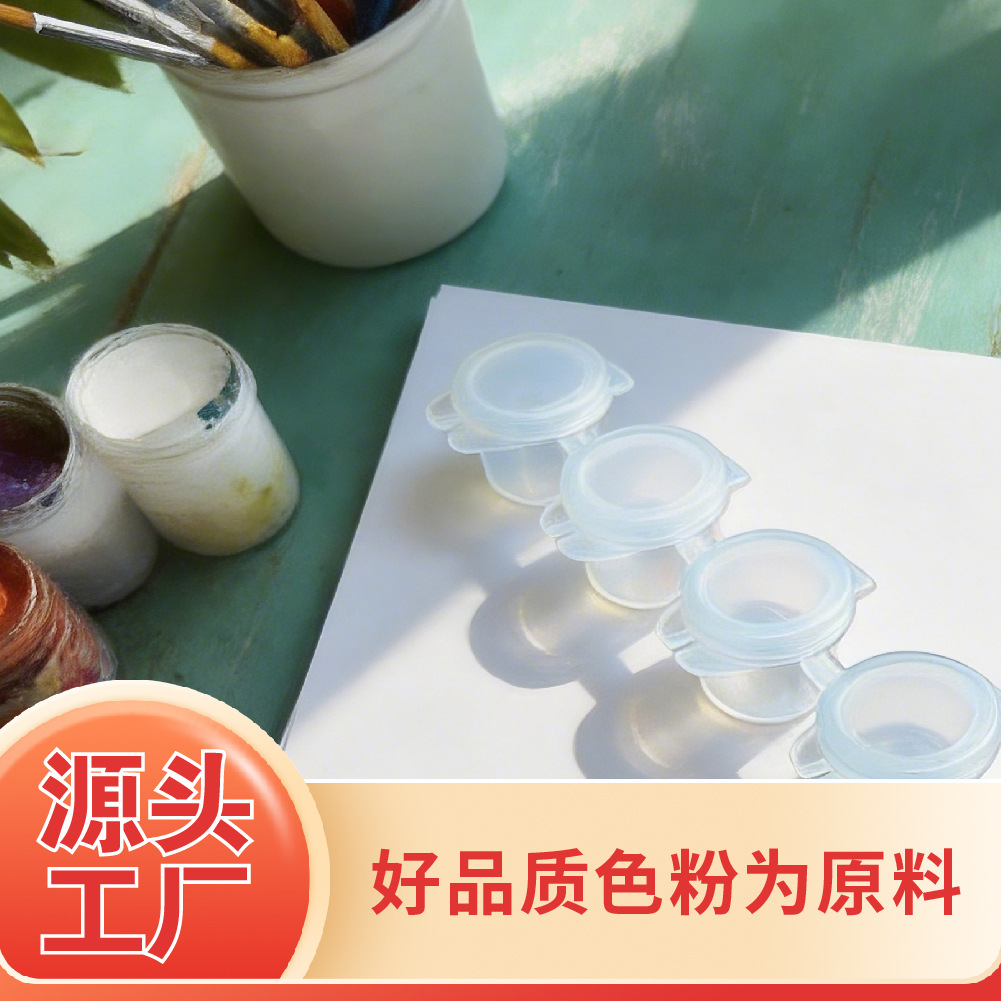 Caja Vacía para Pintura Acrílica de 6/8 Tiras de Plástico PE Transparente para Mezcla de Pintura