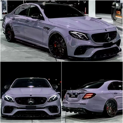Starry Purple Mountain Gray Car | Auto Color Change Film - victorias-secret-purple-whole-roll