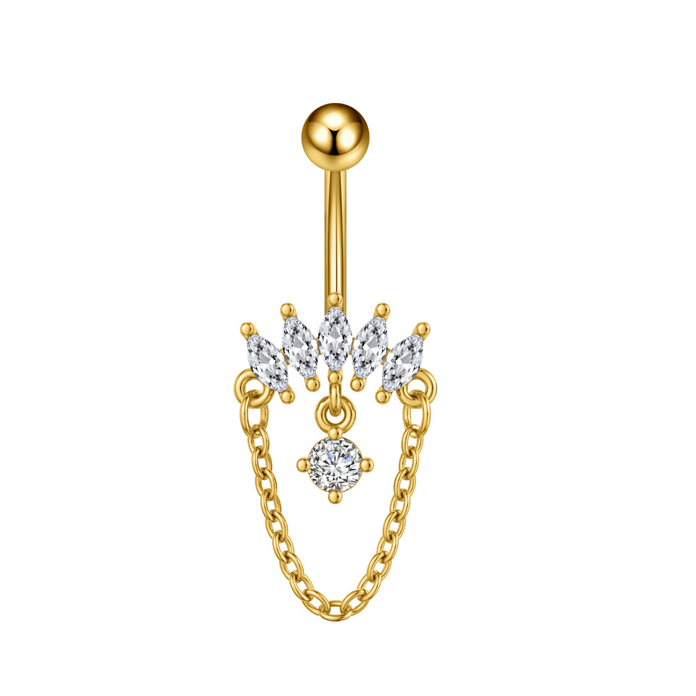 5g Weight Zircon Inlay Material Belly Ring Classification 1 Piece Quantity Casual, Bar Occasion 316 Stainless Steel Material Star, Flower, Butterfly Pattern All Seasons Season Unisex Gender Plating Design Hip-Hop, Simple Style, Cool Style Style 1 Piece 316 Stainless Steel Zircon Belly Rings Star Flower Butterfly Unisex 37