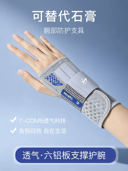 Wrist brace for sprained wrists, stabilizing tendon sheath, bone support, wrist fracture pain fixator, specialized support brace
