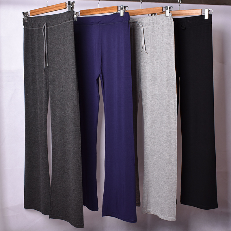 Modal Thin Micro-horn Yoga Pants Casual Sports Drawstring Breathable Practice Fitness Square Dance Modal Thin Micro-horn Yoga Pants Casual Sports Drawstring Breathable Practice Fitness Square Dance