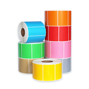 Color Three-Proof Thermal Paper Self-Adhesive Label Barcode Printing Paper Supermarket Digital Scale Food Label Waterproof Sticker