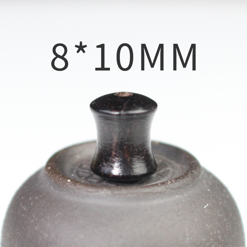 Fábrica al por mayor cuentas de madera cuentas sueltas accesorios de joyería DIY material cuentas de madera redondas procesamiento de sándalo púrpura cuentas de madera de ébano