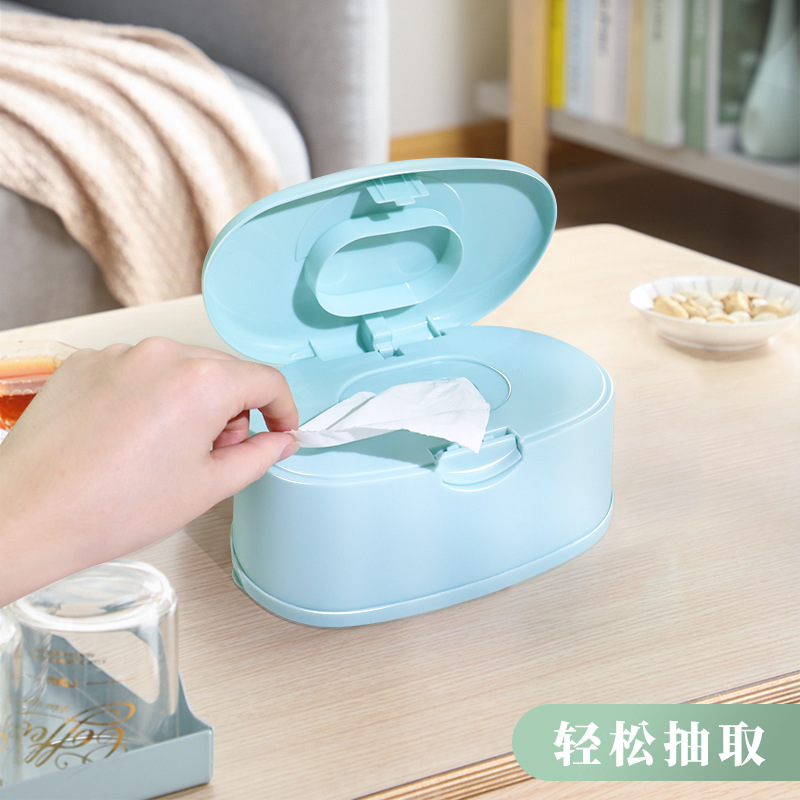 Botón abierto con una prensa húmeda tejido sellado caja de gran capacidad simple protección del medio ambiente caja de almacenamiento resistente a caídas