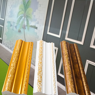 Decorative Lines Pvc Tv Sofa Background Wall Edge Banding European Picture Frame Flat Line Non-Solid Wood Closing Edge Banding