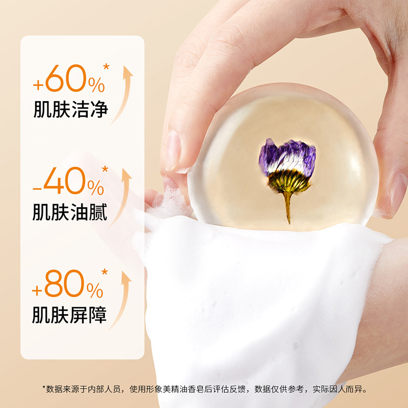 Imagen belleza aminoácidos jabón de aceite esencial limpieza profunda lavado facial baño humectante perfumado jabón de mano jabón al por mayor