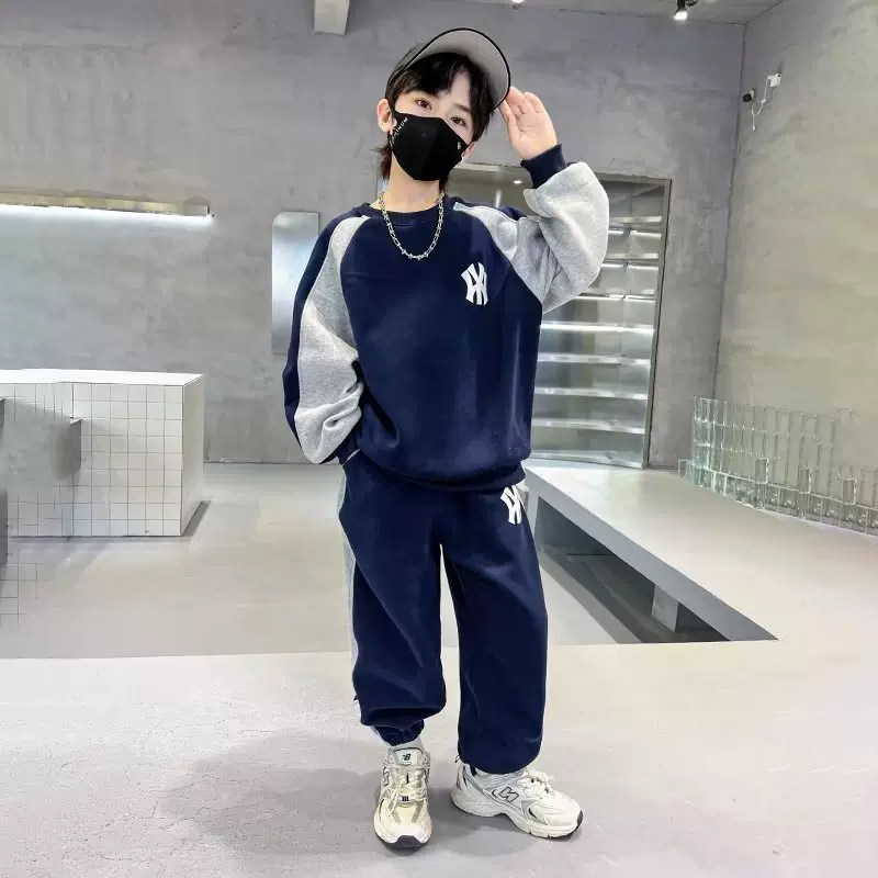 男童秋装套装秋季2023新款儿童中大童春秋款卫衣运动服潮帅气时髦