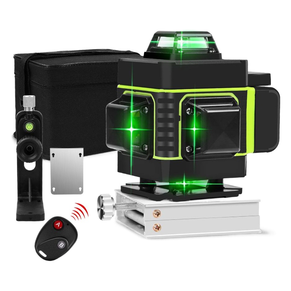 16 línea 4D nivel verde de alta precisión línea automática colocación piso azulejo piso etiqueta de la pared etiqueta nivel láser