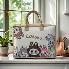 人気のラブブフェルトハンドバッグ漫画ハイエンドギフトバッグ超大容量トラベルバッグ卸売