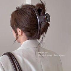 フランスの高級特大カーブヘアクリップ、女性用、新しい後頭部ヘアクリップ、ヘアボリュームのあるサメクリップヘアクリップ