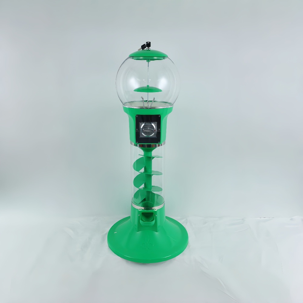 Máquina Expendedora de Cápsulas de Pie de PVC Operada por Monedas con Diseño Espiral