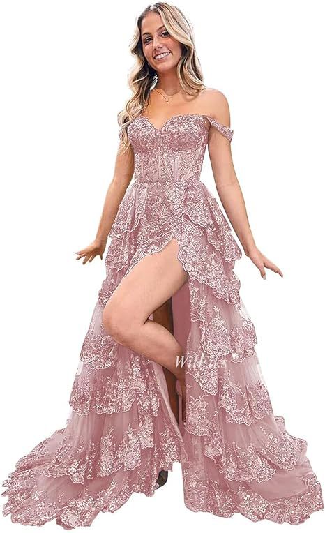 2026 al por mayor amazon nuevo vestido de noche floral vestido de lentejas largo vestido de vestido sexy europeo y americano