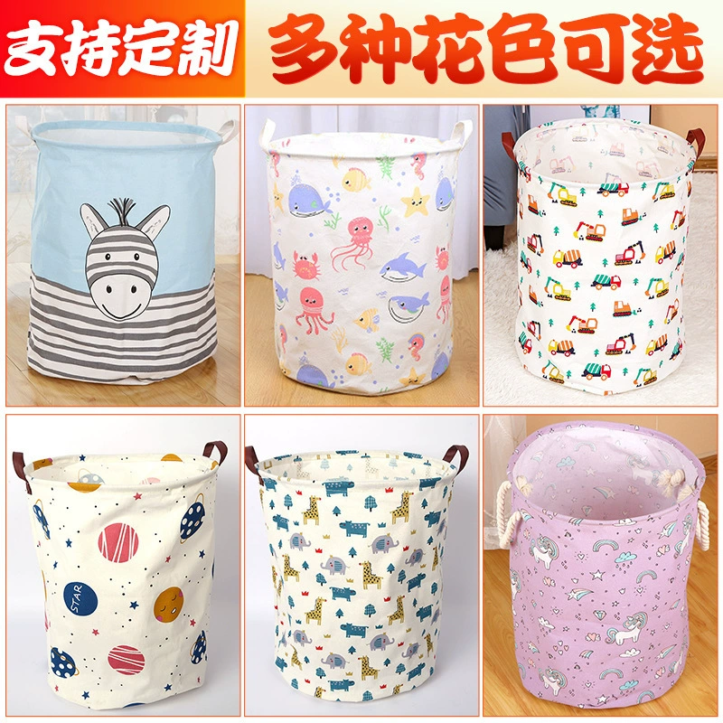 Игрушка для дома, корзина для хранения, ткань, двусторонняя корзина для стирки, складная ручка, система хранения, простой и элегантный дизайн, оптовая закупка