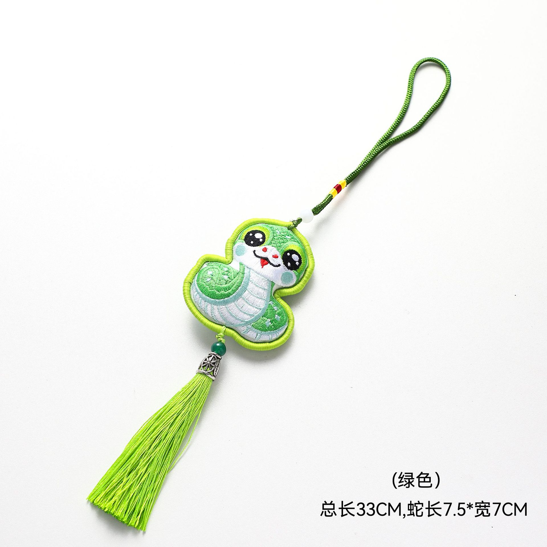 Cuerpo de siete colores de cordero Fu serpiente Lime colgante decoración de barril de Año Nuevo con florista material DIY colgante de flores