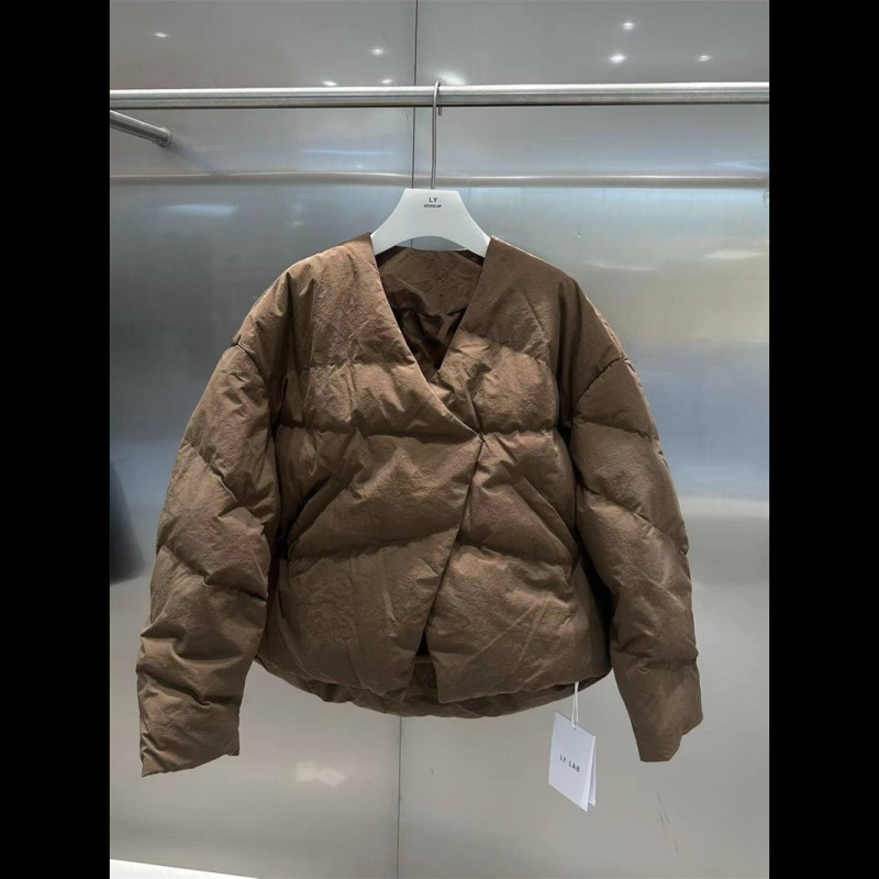 时尚短款棉服外套女韩版ins2025冬季设计感加厚小个子面包服棉衣|undefined