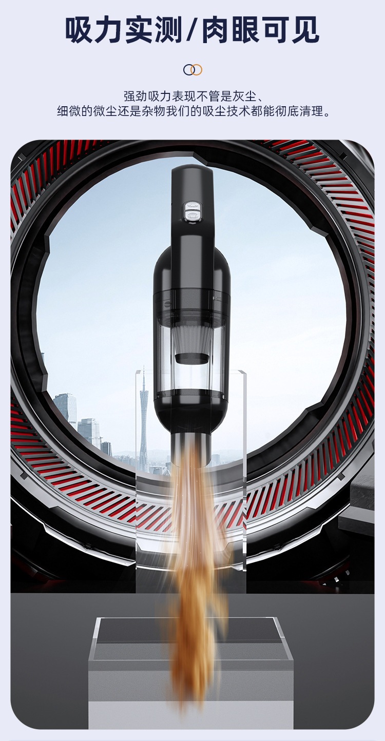 Wireless Vacuum Cleaner for Car and Home Use, Dual-Purpose Blowing and Suction, Large Suction Power, Portable, Super Strong Suction, Wholesale