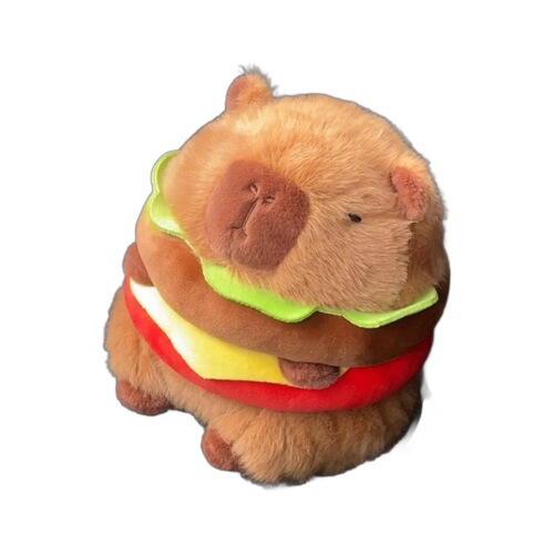 Capibara Burger Sandwich Capibara Burger Capybara Plush Toy Cute Plush Toy Birthday Gift for Boys and Girls Plush Doll