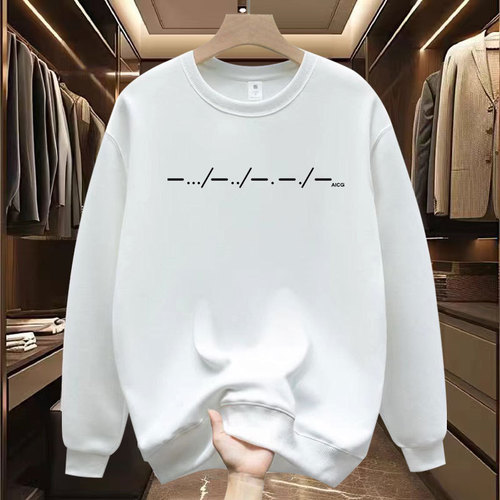 Men's Hooded Sweatshirt 2025 Spring and Autumn Trend American Style Crew Neck Long Sleeve Top Streetwear Brand Casual Versatile Print Jacket