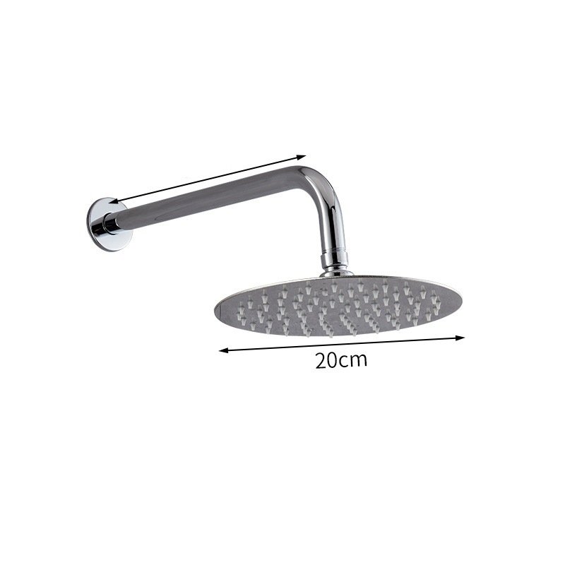 Varilla oculta en la pared y galvanoplastia redonda de pulverización superior 201 de 8 pulgadas