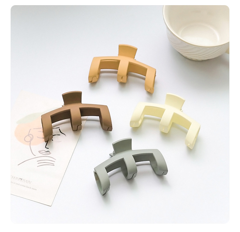 Korean Hairpin Cream Color Grasping Clip Back Head Plate Hair Accessories display picture 1