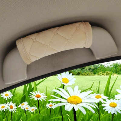 Handle Cover Interior Top Handle — Sürətlər qutusu və əl tormozu başlıqları - diamond-beige-roof-pull-gloves-1-pair