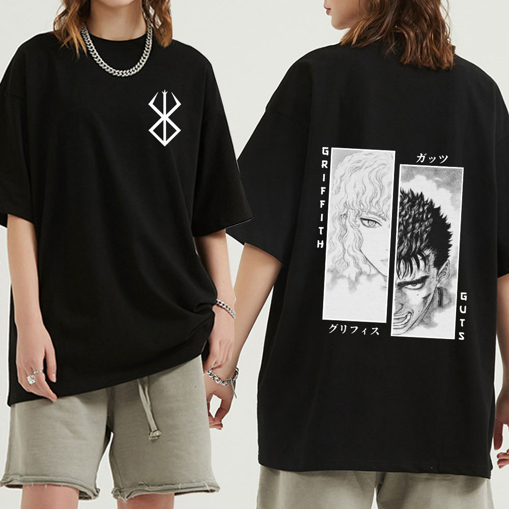 Men Women T-Shirt Anime Guts Griffith Cotton T Shirt