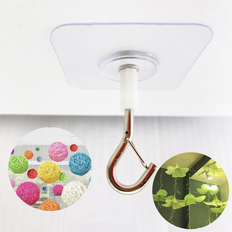 A Self-Adhesive Punch-Free Transparent Pvc Hook Holiday Celebration Balloon Decoration Hook