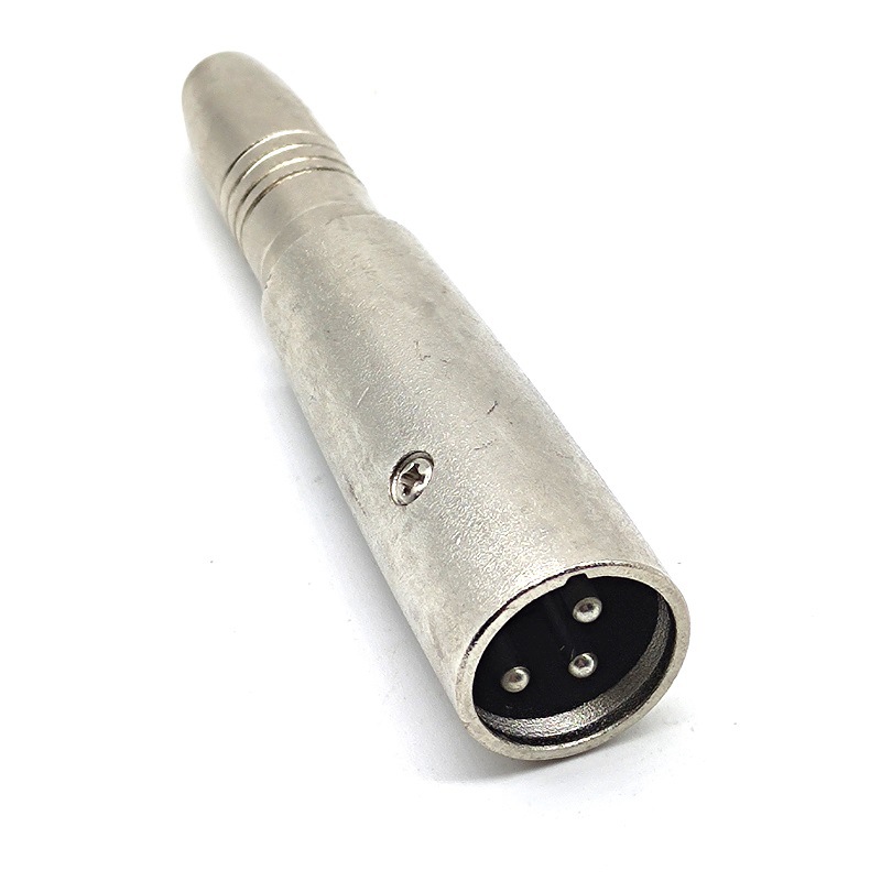 3芯卡侬公转6.35母转接头麦克风电吉他音频插头6.35母转XLR插头