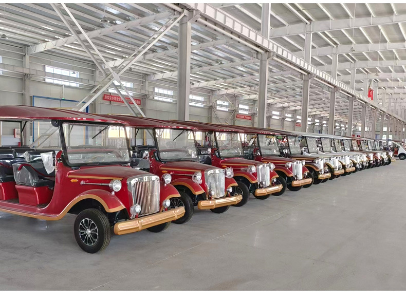 Electric sightseeing vehicle for tourist attractions, hotel shuttle and reception vehicle, campus patrol and transfer vehicle, electric sightseeing vehicle