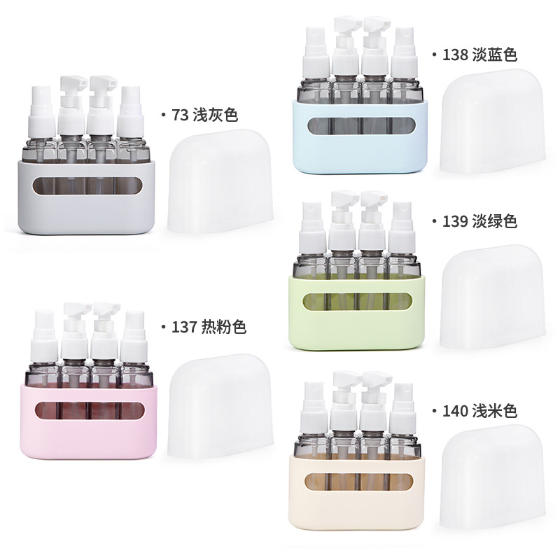 Amazon combinación traje botella de viaje FDA botella de spray botella de loción cosmética a prueba de fugas lavado sub-botella muestra