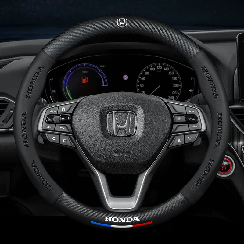 Auto volante cubierta de impresión de fibra de carbono logotipo de automóvil cubierta de cuero super delgada ventilación antideslizante venta directa de varios modelos de fábrica