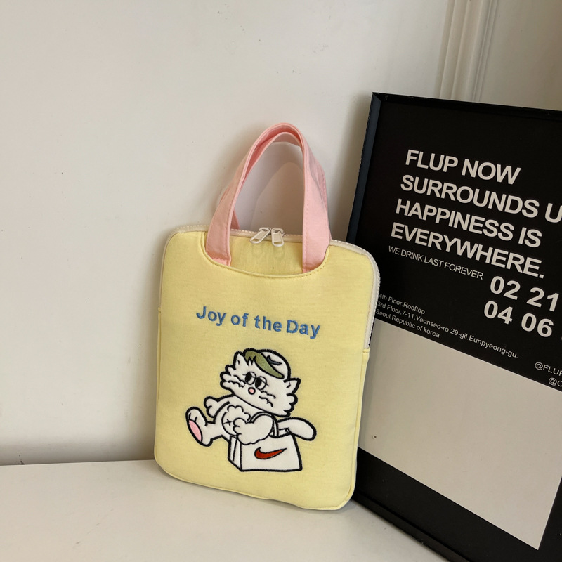 Fashionable Handbag for Women, New Cartoon Style Student Lunch Bag, Large Capacity Portable Small Tote Bag for Outings, Office Worker Bag