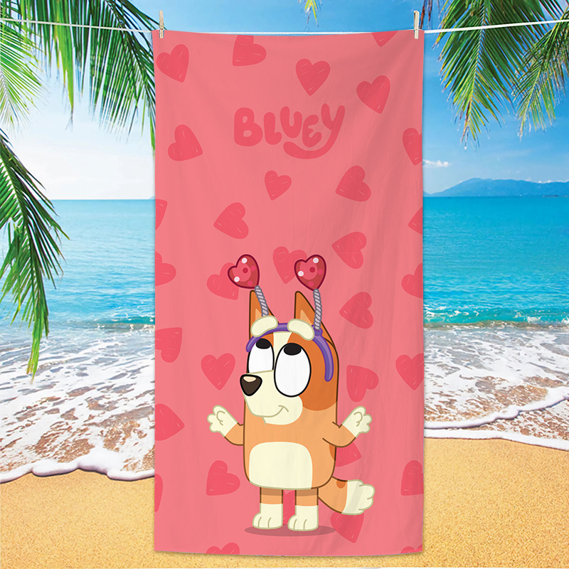 블루이 비치 목욕 타올 7