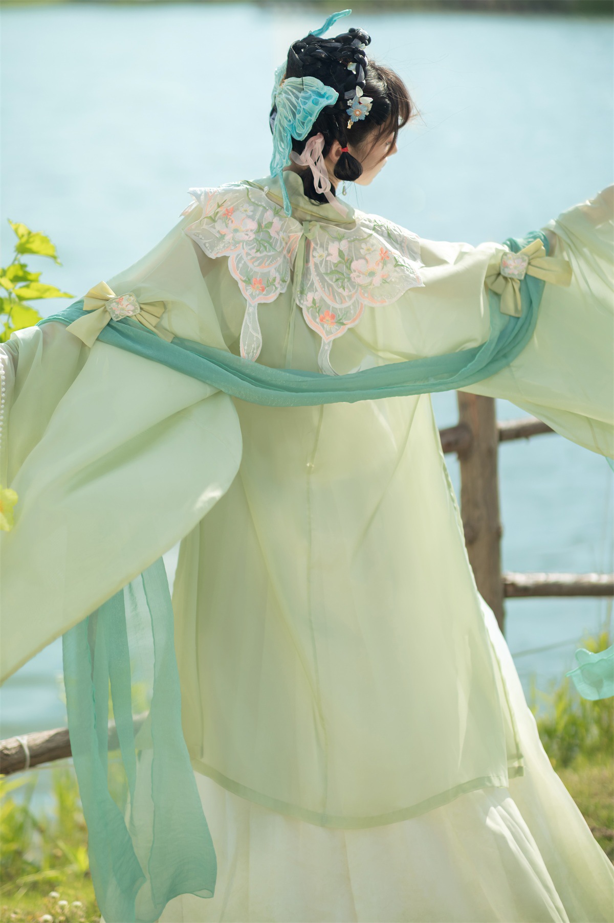 原创设计烟萝美人汉服女飘逸春秋中国风仙气齐腰襦裙全套8367-阿里巴巴