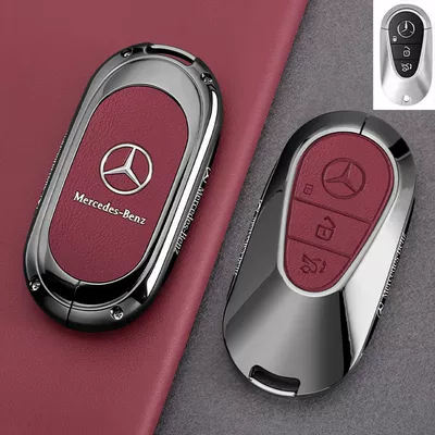 Car key bag – Gle350 High-End A200L Shell Glc - leather-texture-mercedes-benz-c-class-leather-texture-danxia-red-single-case
