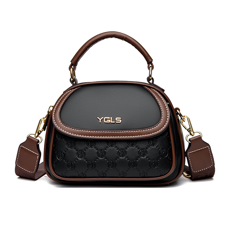 Women's Bag 2023 New Women's Bag Color Contrast Crossbody Bag Multi Layered Single Shoulder Bag Small Bag Autumn/Winter Handbag Genuine Leather Bags_voghion.com