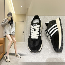 2024新款阿甘鞋小码休闲透气学生鞋时尚百搭运动小白鞋厚底内增高