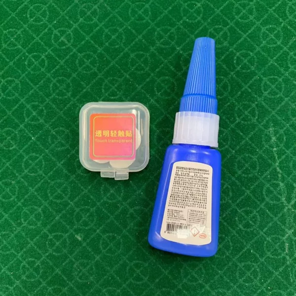 Touch-sensitive adhesive patches, 4-piece set, includes glue