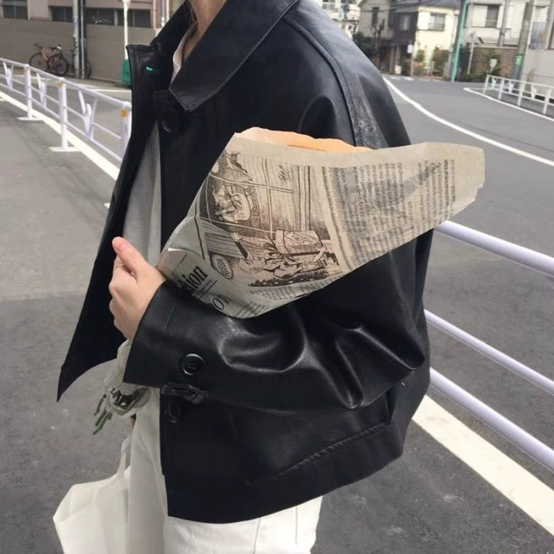 Осенняя ретро укороченная куртка, свободный крой, цвет New Juliu Black, размеры M–3XL, осенний стиль