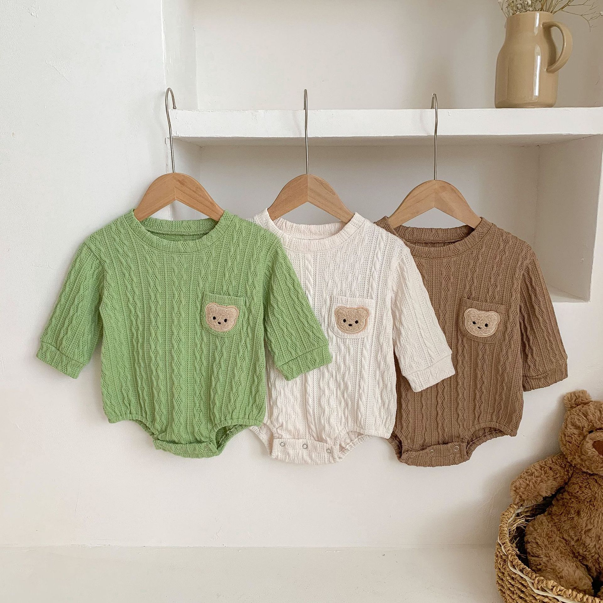 Cute Animal Yes Cotton Blend Baby Rompers display picture 4