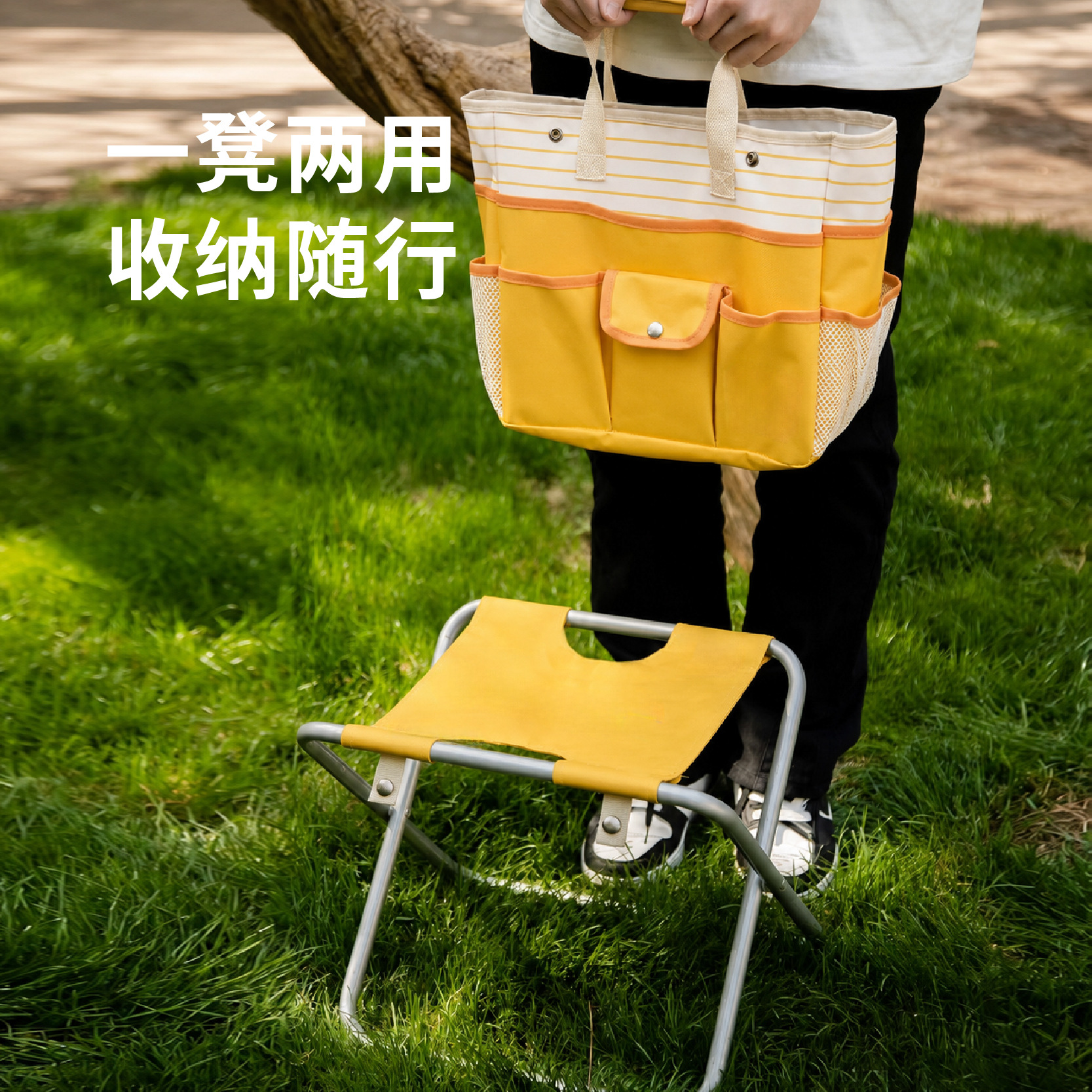 Nuevo taburete plegable portátil al aire libre para picnic acampando silla plegable casera caballo personalizado silla plegable LOGO