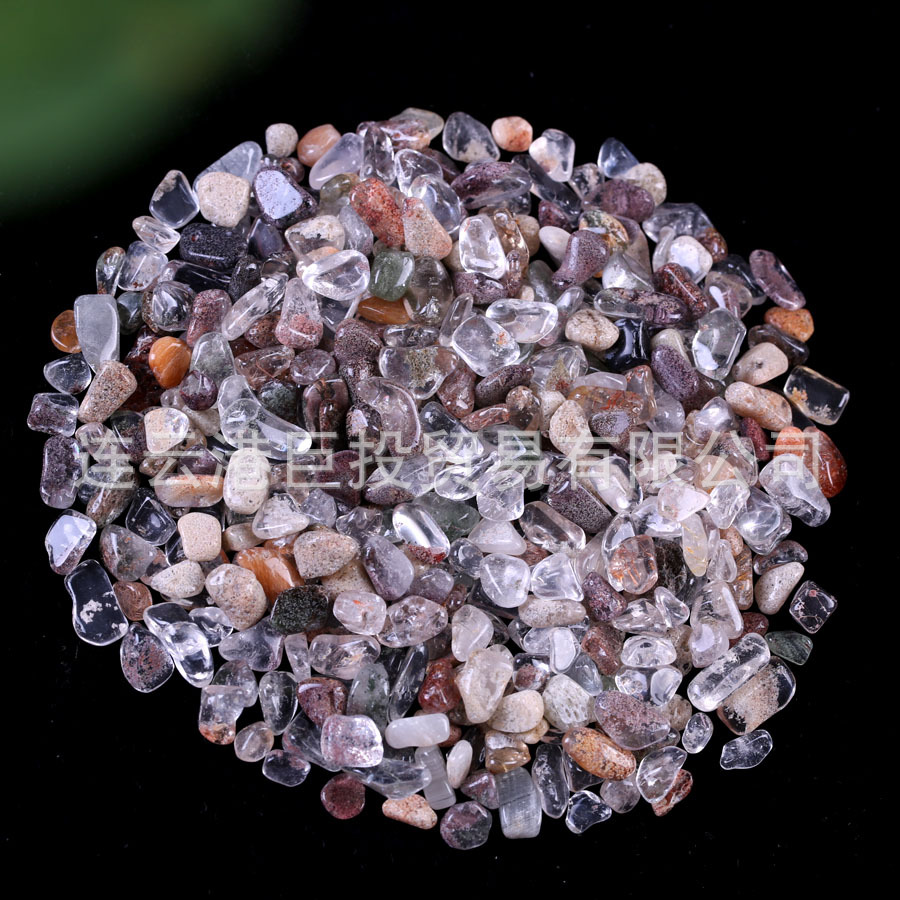 100 tipos de piedra triturada de 7 - 9mm cristal natural jade ágata espécimen de piedra preciosa marco de fotos transfronterizo mano suministro Amazon