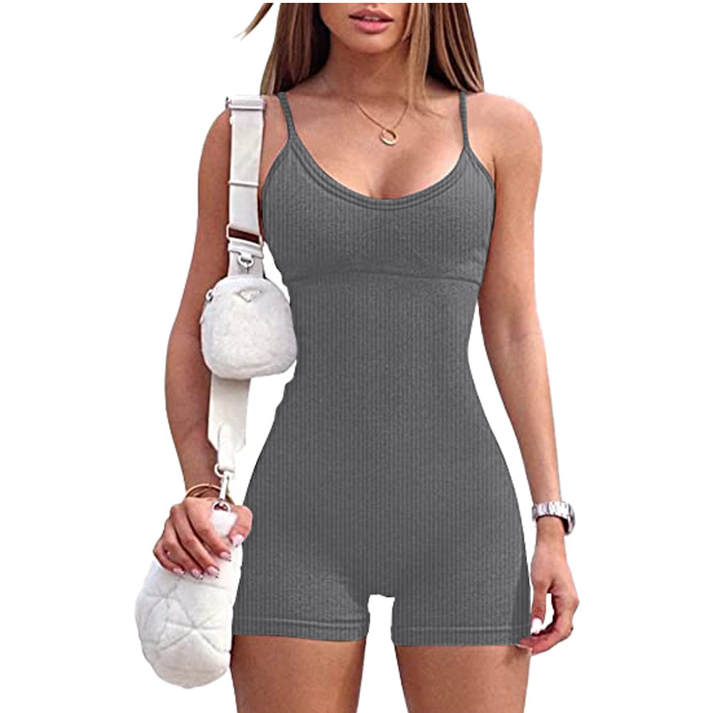 Europa y América Amazon 2023 nueva AliExpress eady color puro cinturón pecho pad apretado hilo Sling Mono para las mujeres