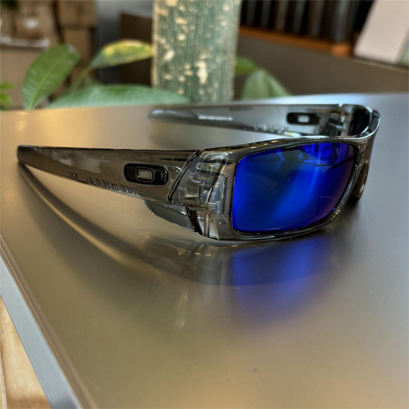 Oakley Split Jacket Plastic Sunglasses Gray Blue