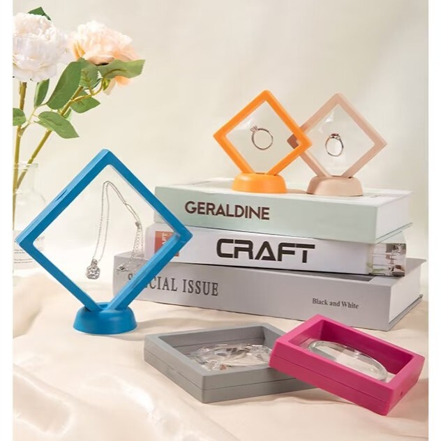 PE film suspension transparent packaging box jewelry display stand necklace ring box pearl box strong toughness dustproof oxidation