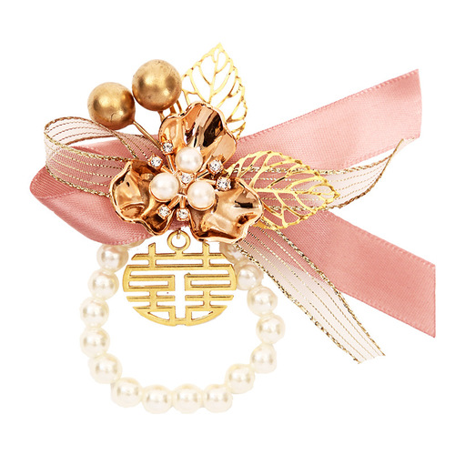 Bridesmaid's wrist flower, bride's sister group's bracelet, wedding bridesmaid's group, high-end sister's hand flower, wedding supplies