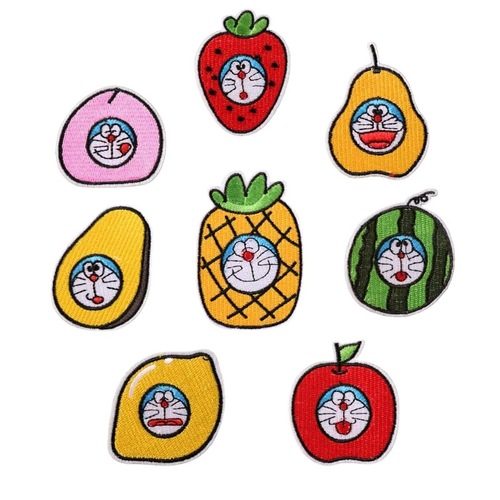 Embroidered patch with cartoon fruit design, new product, clothing decoration, appliqué [bulk order starts from one piece]